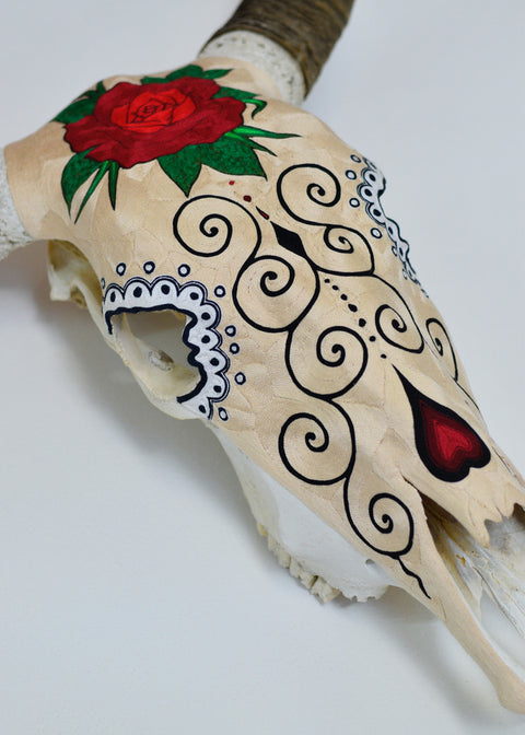 Cabeza con Rosa