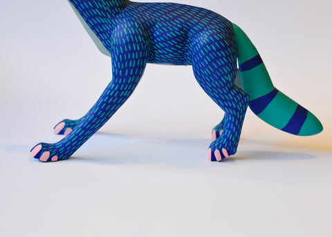 Zorro Azul Grande Alebrije