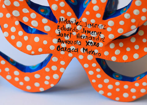 Pulpo Mediano Azul Alebrije