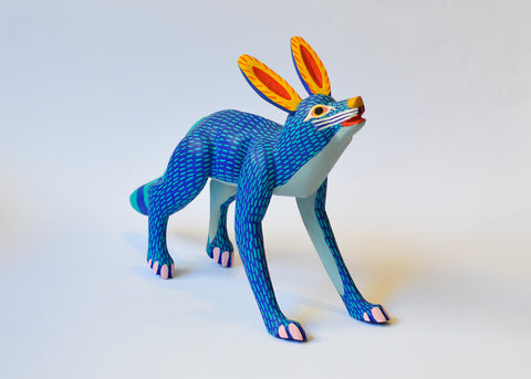 Zorro Azul Grande Alebrije