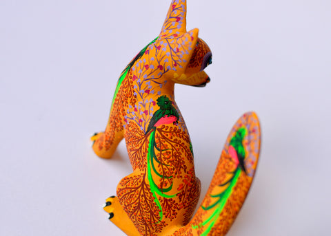 Zorro Gato Amarillo Alebrije
