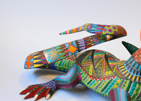 Iguana Doble Cabeza Zapoteca Alebrije