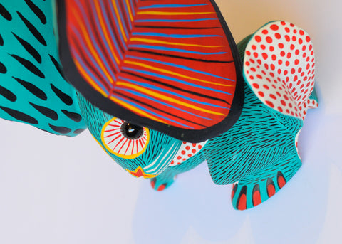 Conejo Verde Agua Orejón Alebrije